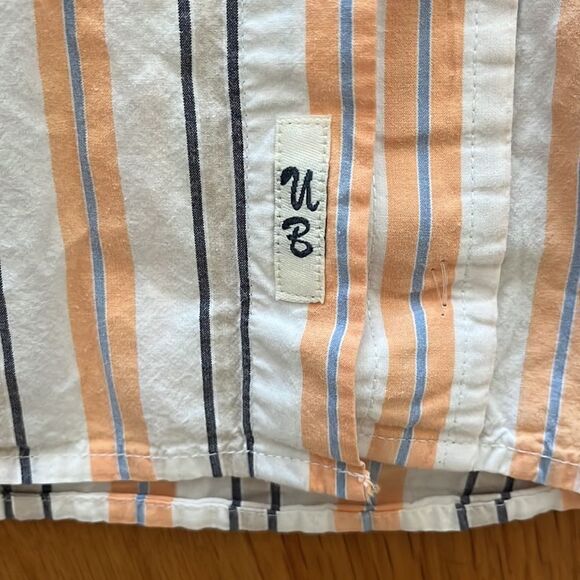 VINTAGE UNIONBAY Clemson pale orange LONG SLEEVE COTTON BUTTON DOWN SHIRT SIZE M - Picture 5 of 6
